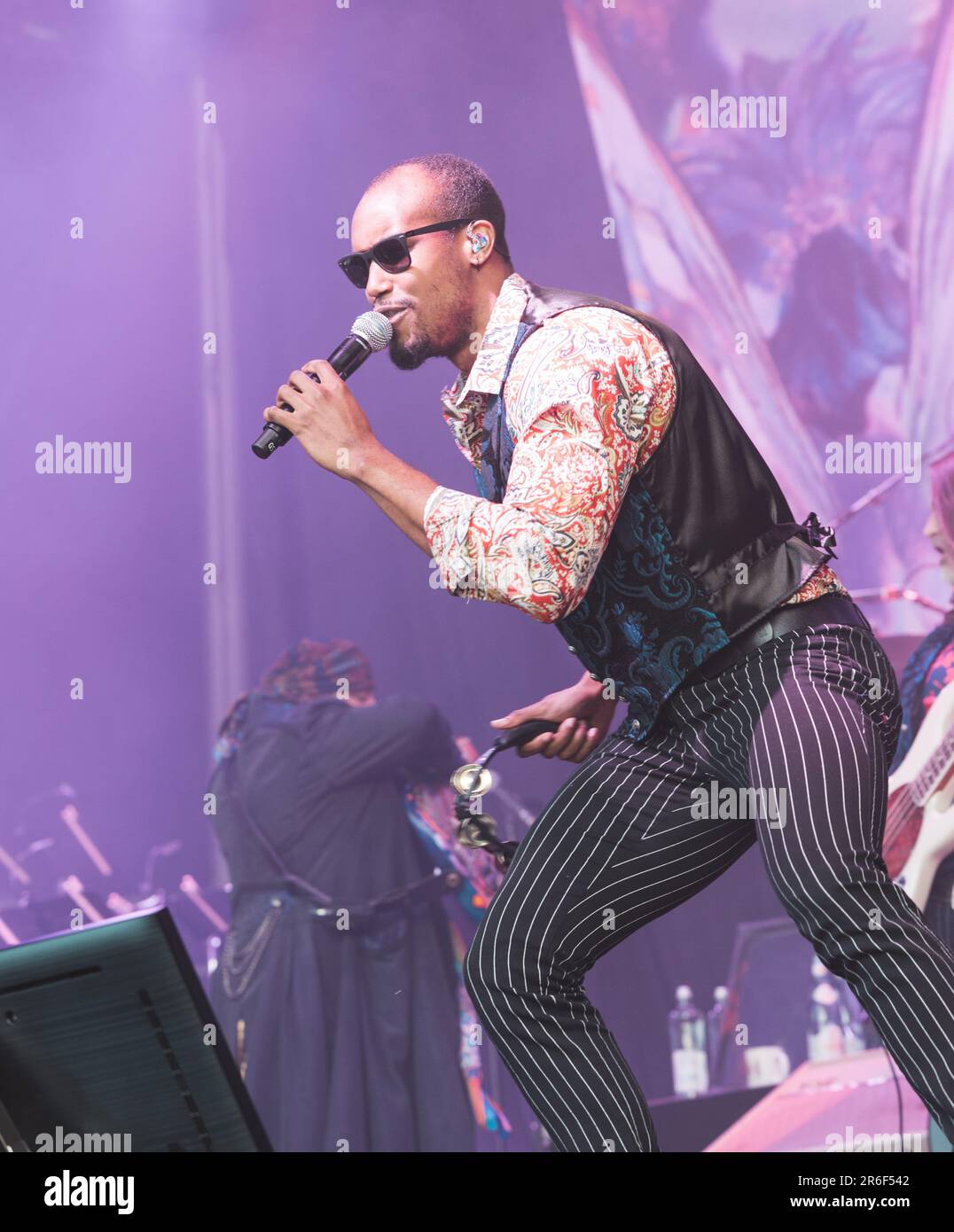 On June 15th, 2019, Anthony Almonte performed alongside Little Steven and The Disciplines of Soul at the BBK Rock Legends Festival in Bilbao, Spain. Stock Photo