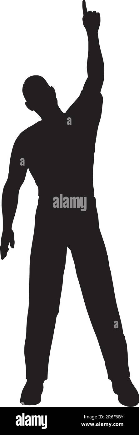 isolated human silhouette on white background Stock Vector Image & Art ...