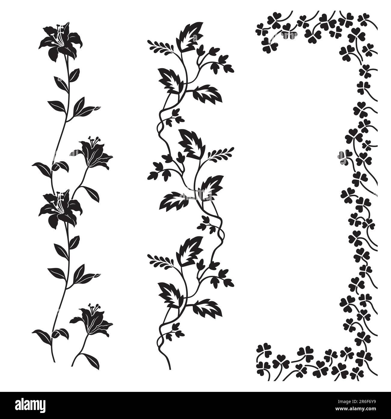 Vector illustration of floral design element Stock Vector Image & Art ...