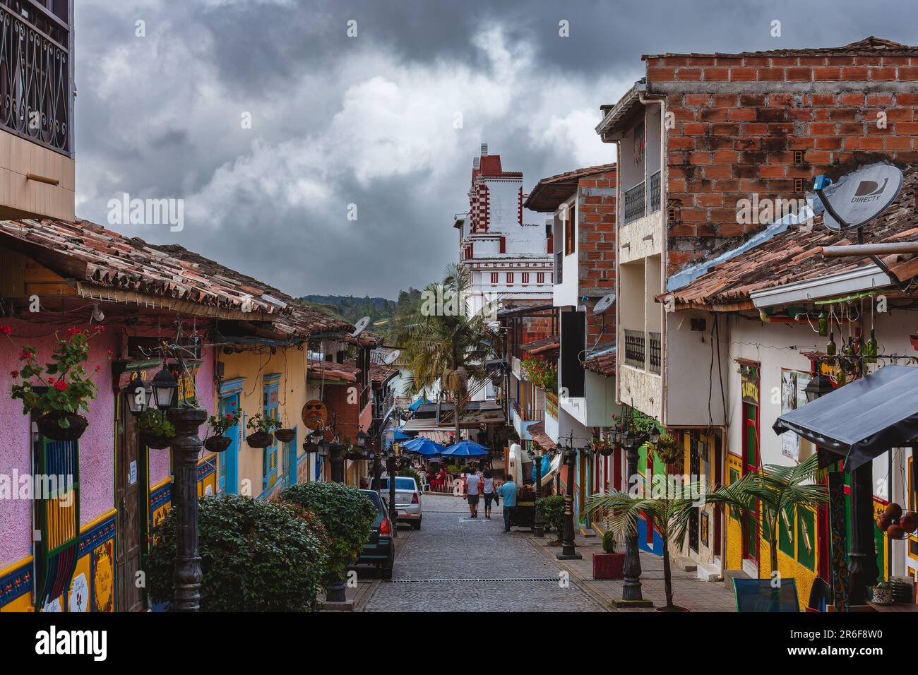 Steep steps rising up Piedra del Penol, Colombia Stock Photo - Alamy