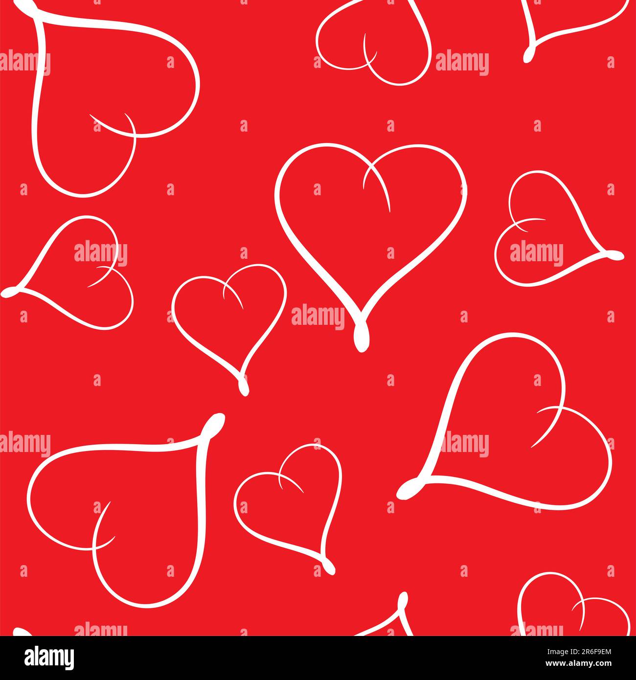 Valentine's day abstract seamless background with hearts. Vector ...