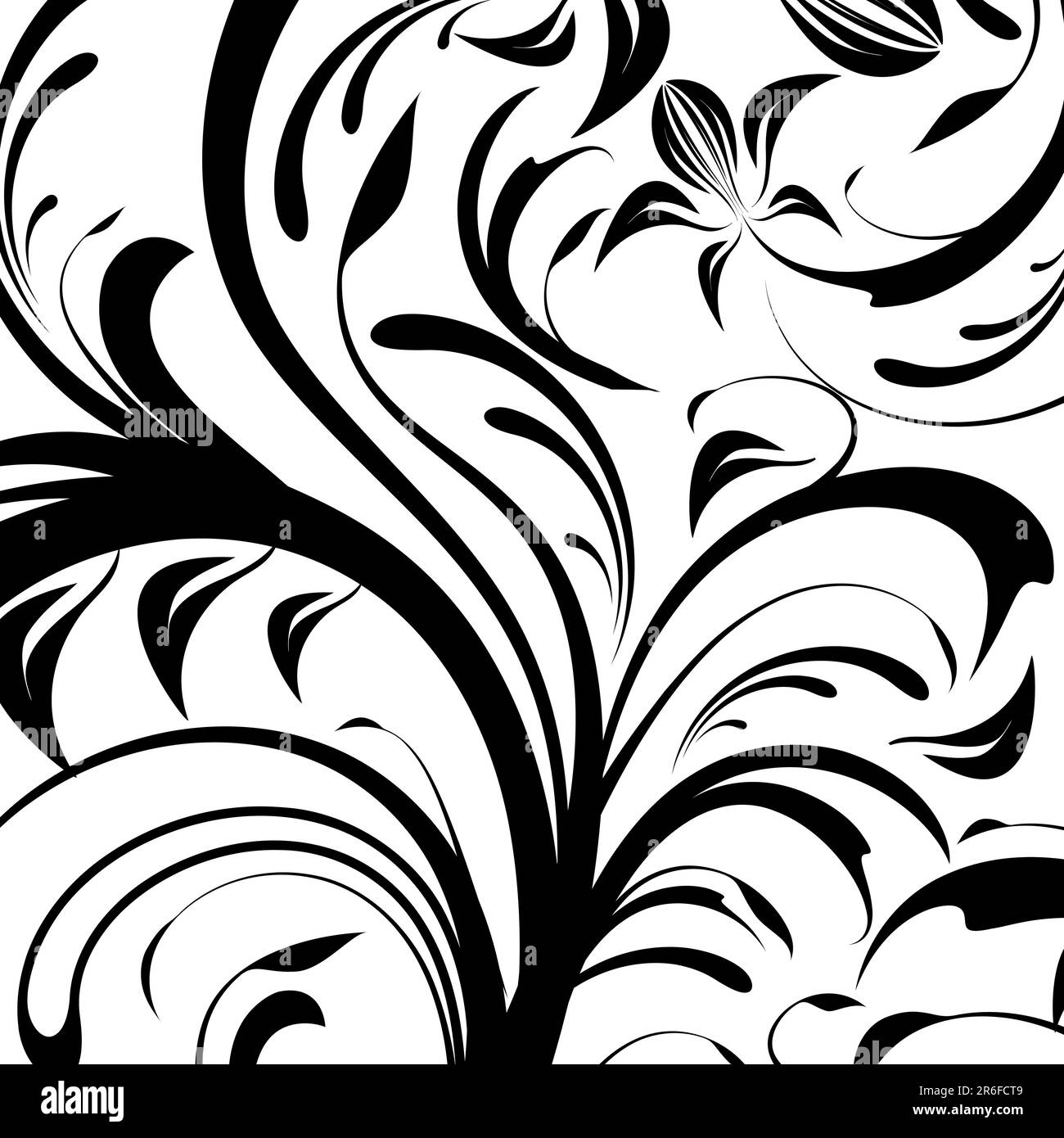 Abstract floral background, vector illustration Stock Vector Image ...