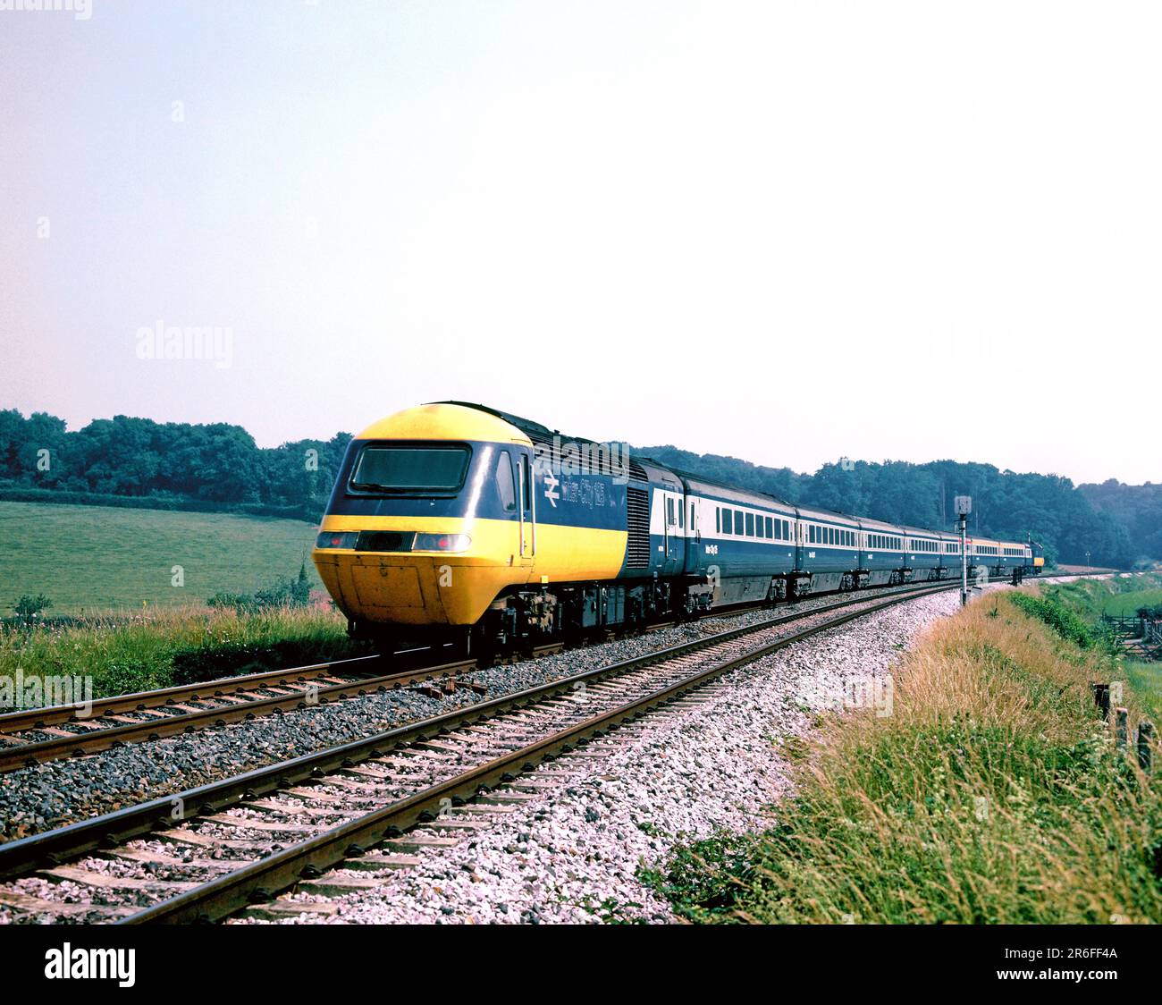 United Kingdom. England. Railways. Inter-city passenger high-speed diesel train. Stock Photo