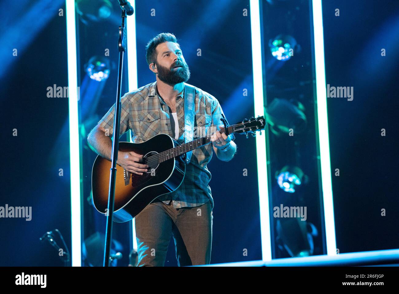 Jordan Davis performs during the 2023 CMA Fest on Thursday, June 8