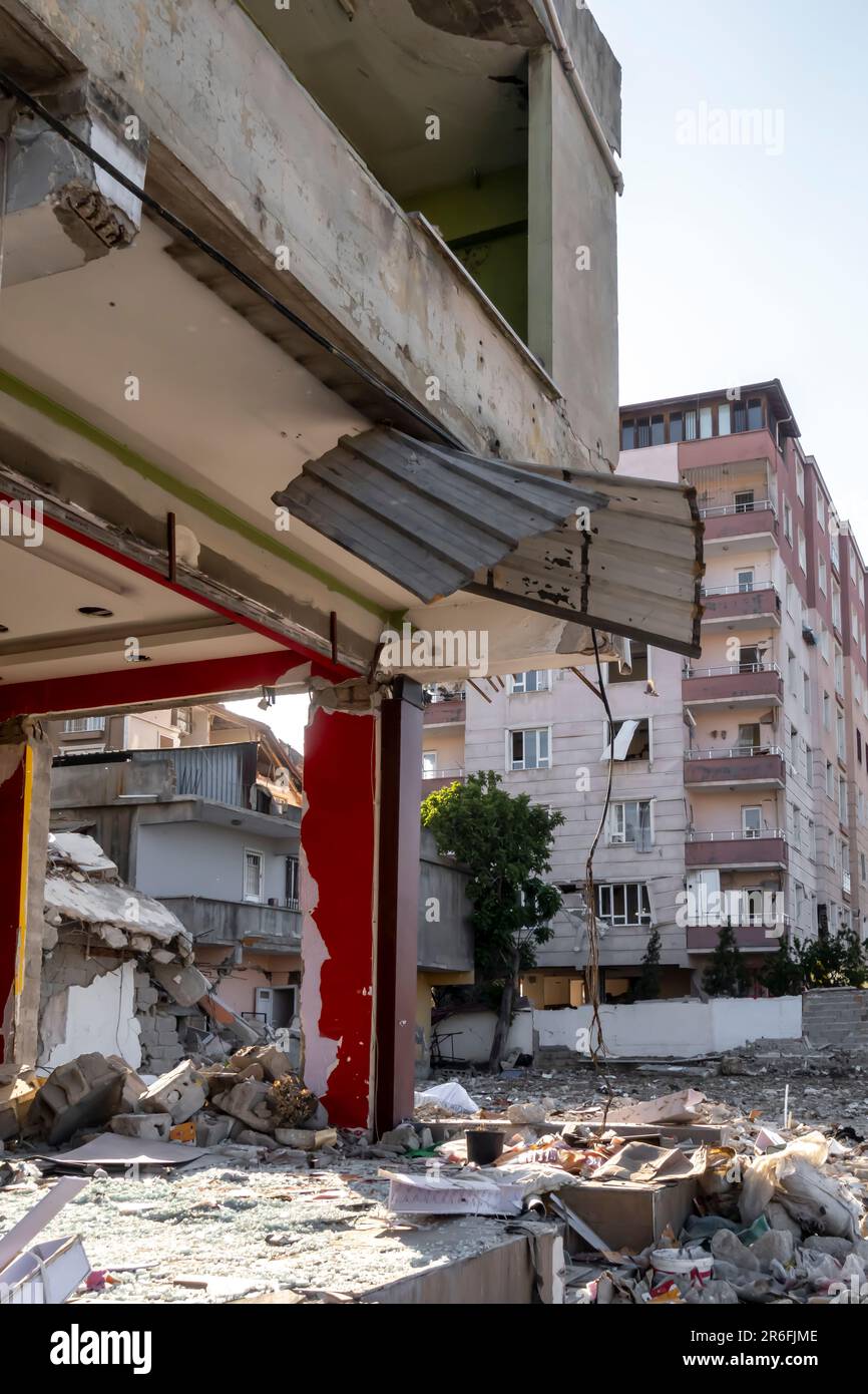 Turkish city Antakya in Hatay province, earthquake aftermath. Turkey