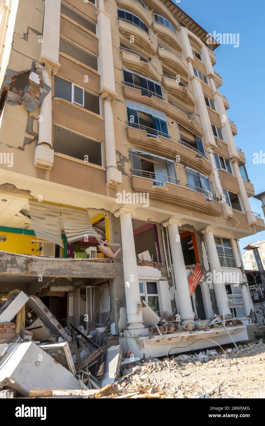 Turkish city Antakya in Hatay province, earthquake aftermath. Turkey