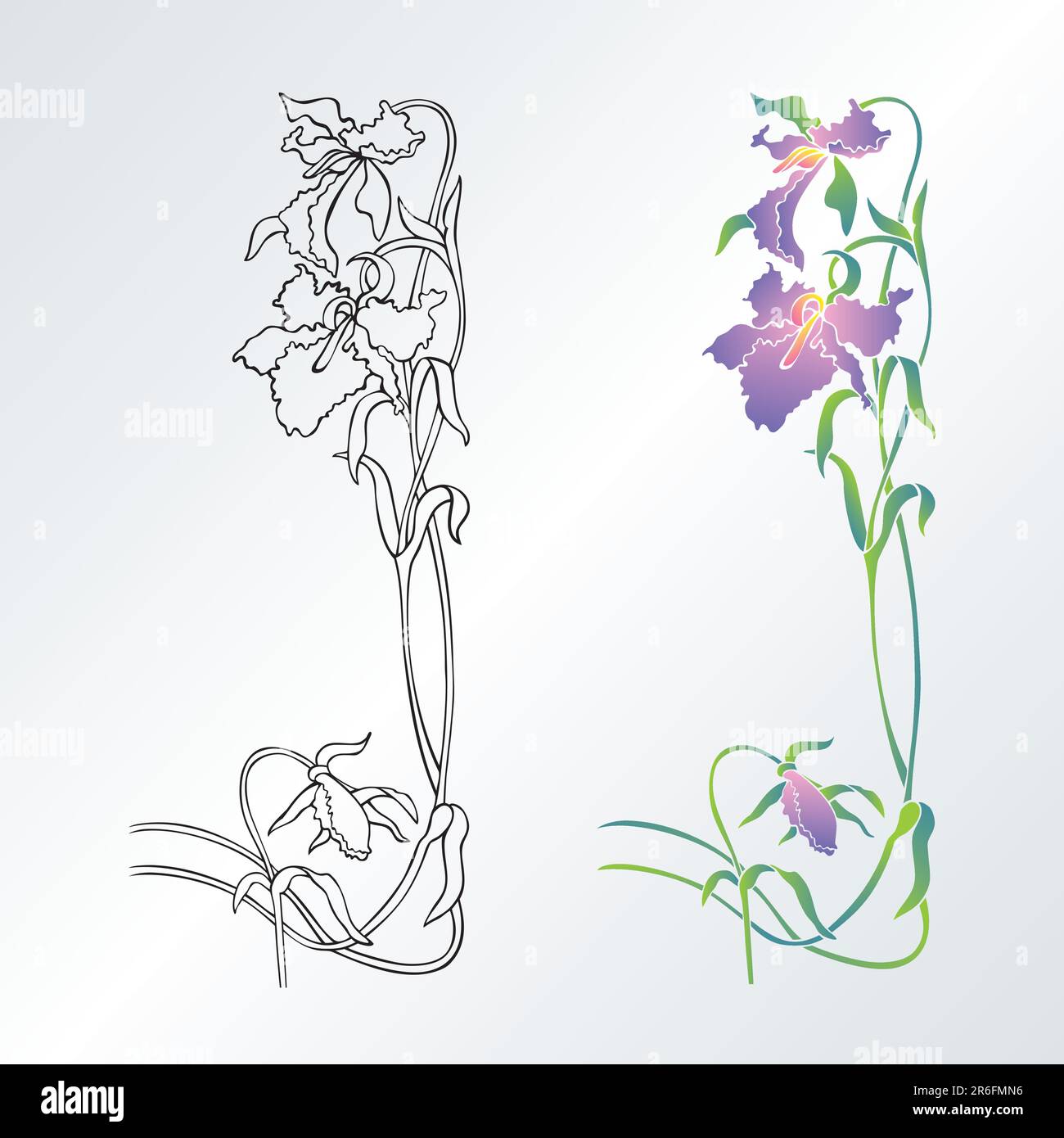 Vector illustration of flower design element Stock Vector Image & Art ...