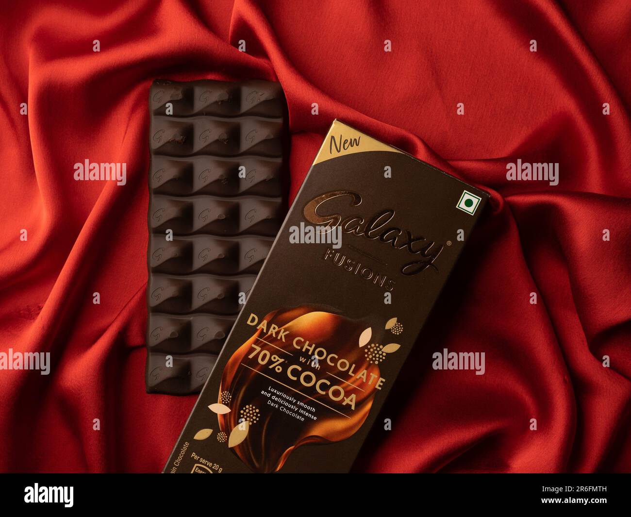 West Bangal, India May 20, 2023 Galaxy chocolate photos shot on