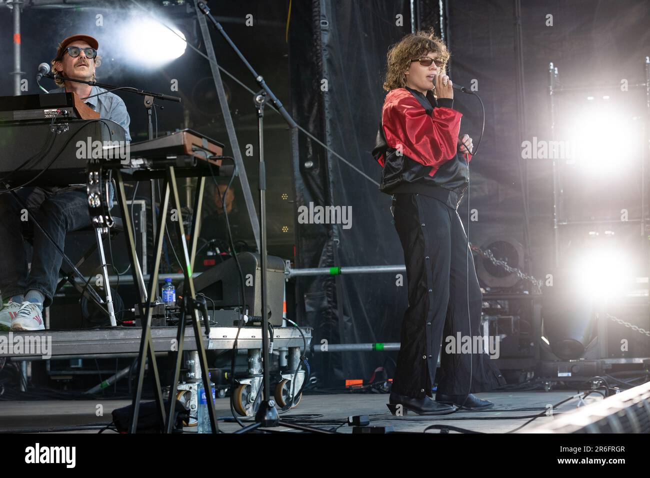 Oslo, Norway. 08th June, 2023. The Swedish indie pop band Amason