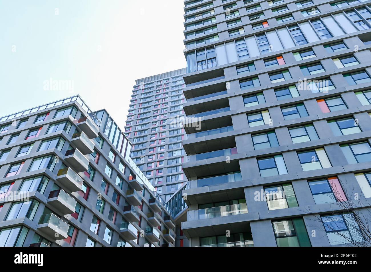 Hightail Point apartment building in East Village, Stratford Stock