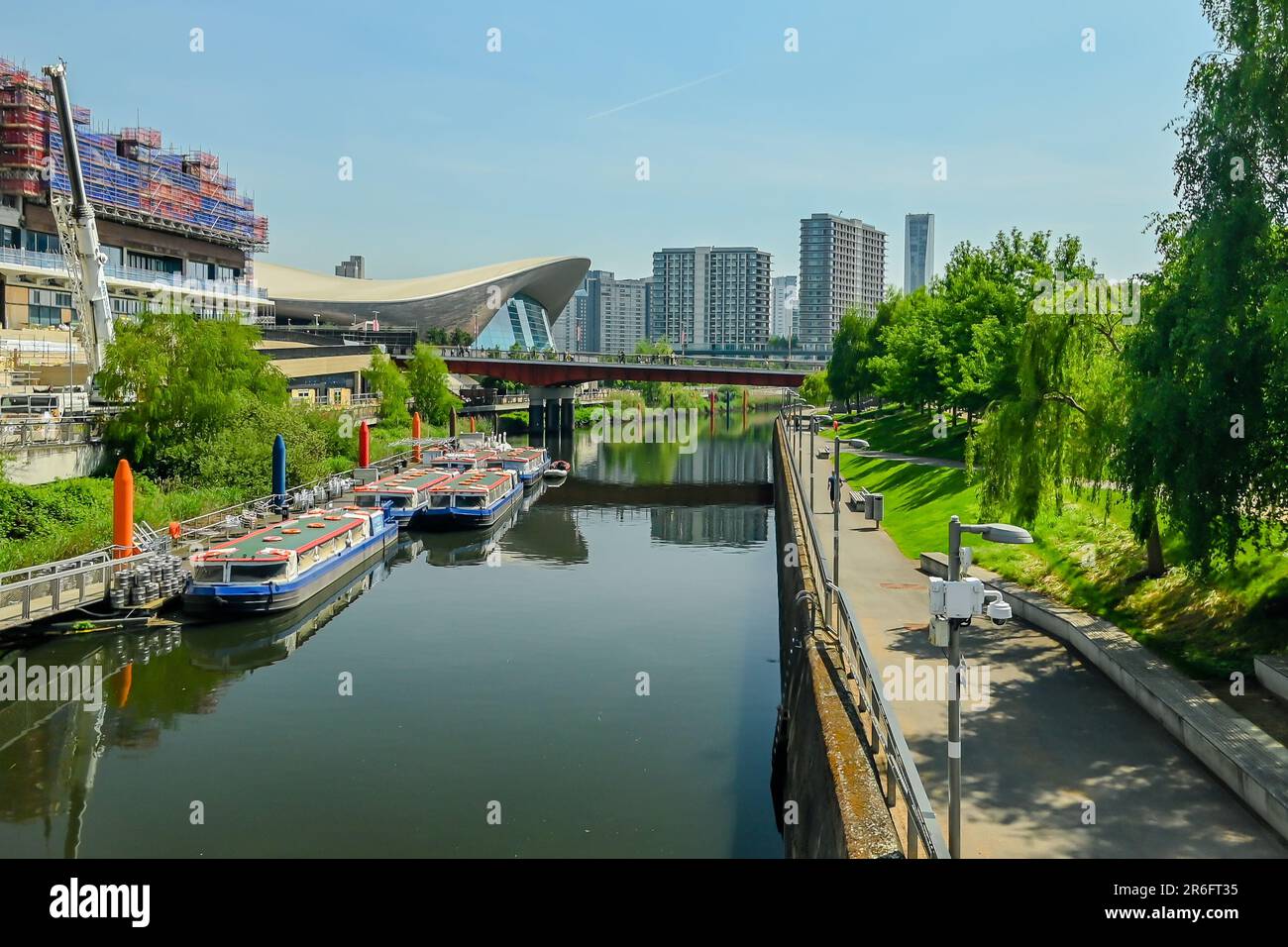 Queen Elizabeth Olympic Park in the summe Stock Photo