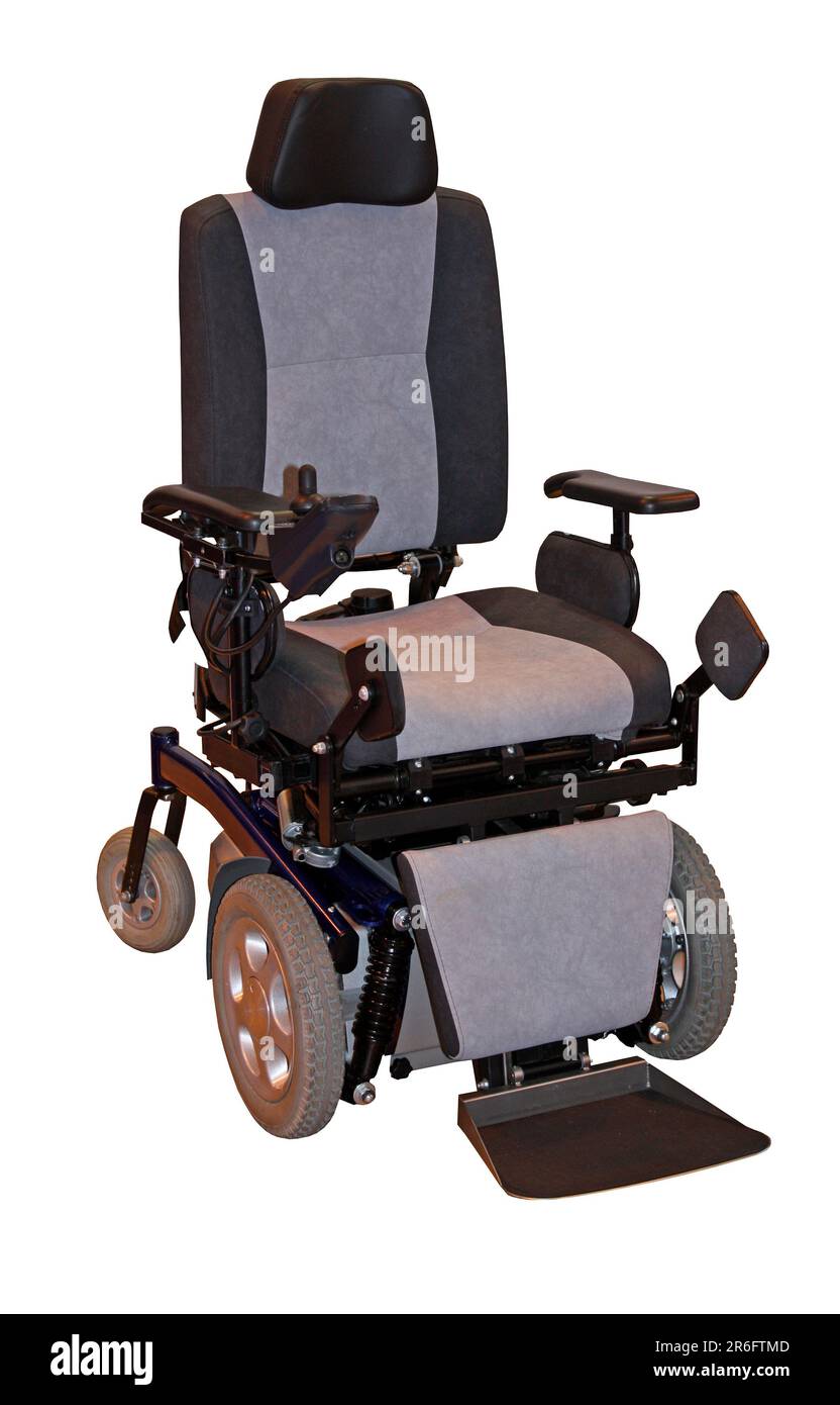A Large Modern Electric Motorised Disability Wheelchair Stock Photo - Alamy