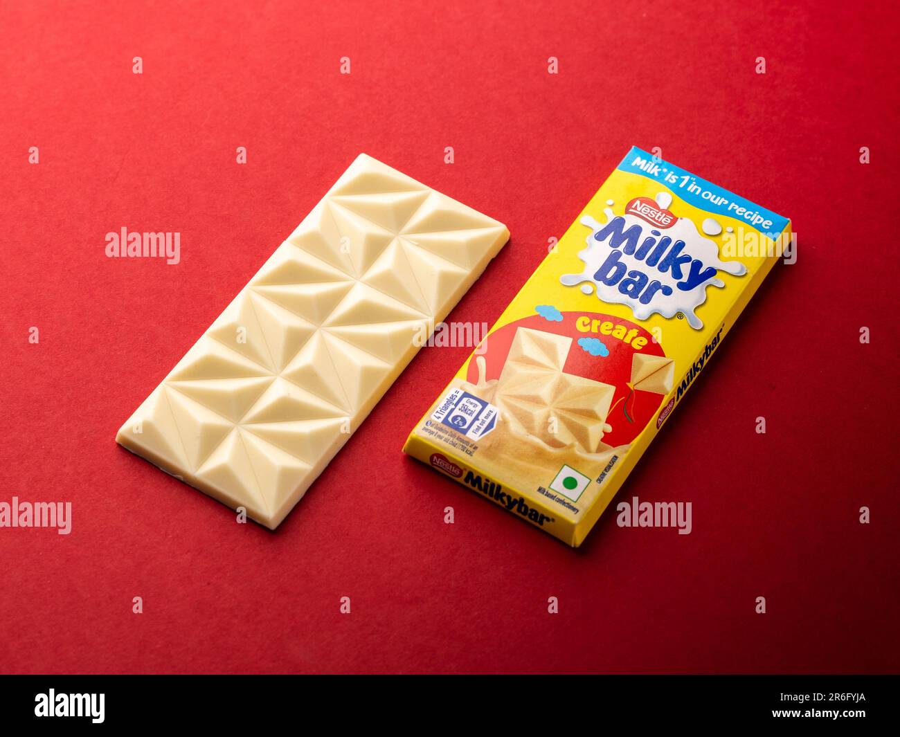 West Bangal, India May 20, 2023 Milkybar chocolate photos shot on