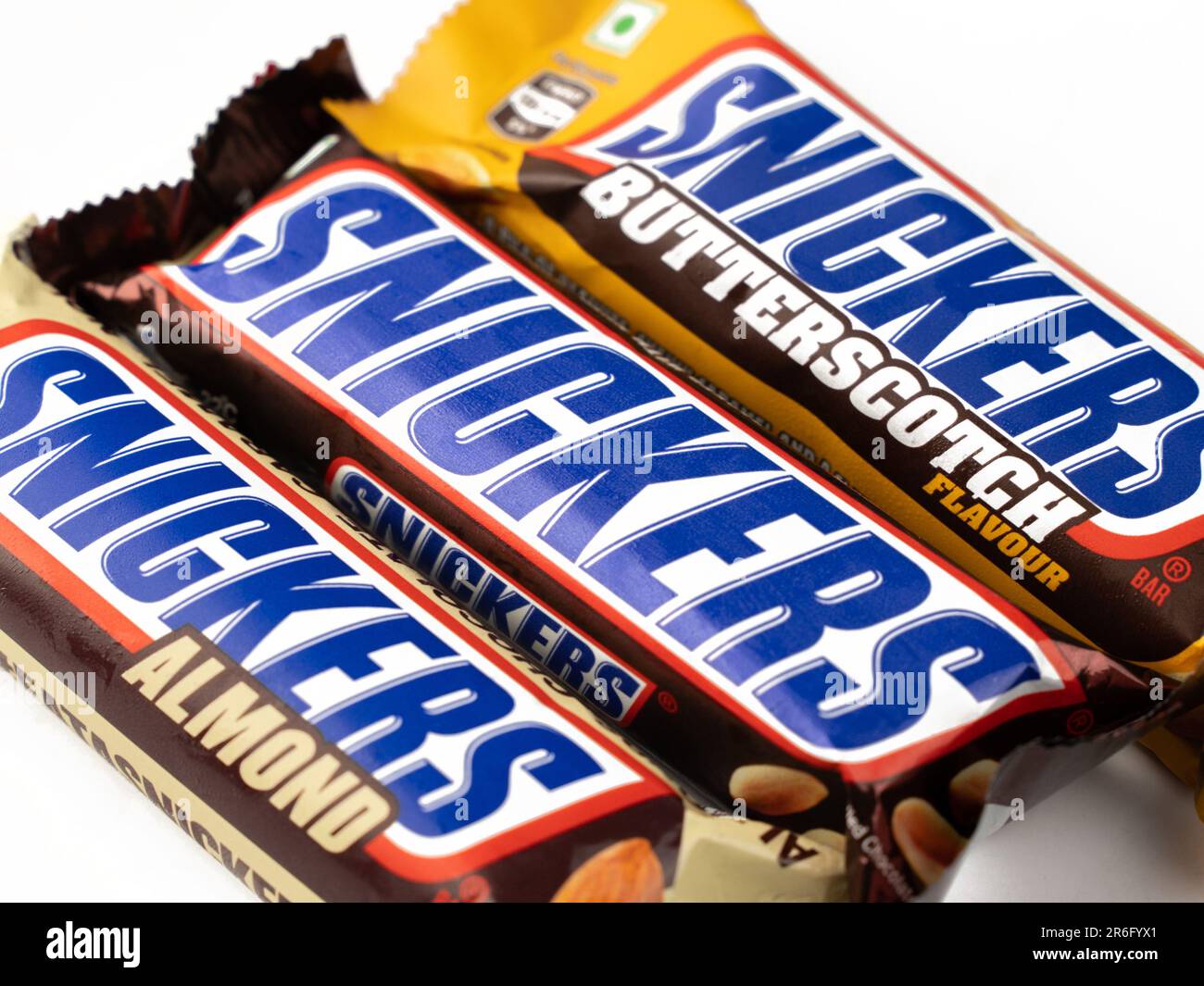 Pastaio Snickers Inida West Bangal, India - May 20, 2023 : Snickers chocolate photos shot on ...