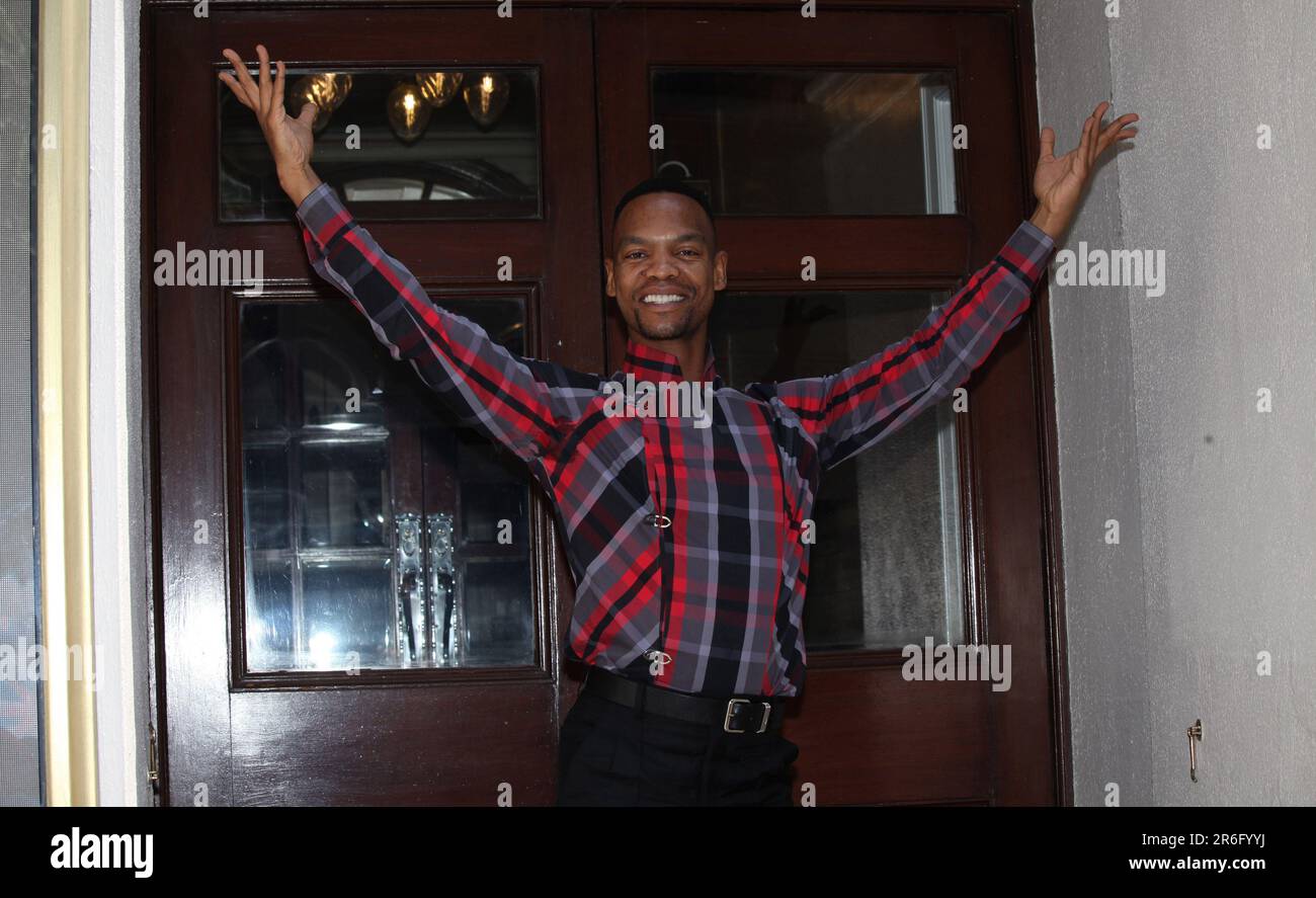 London.UK. International dancing champion Johannes Radebe at a ...