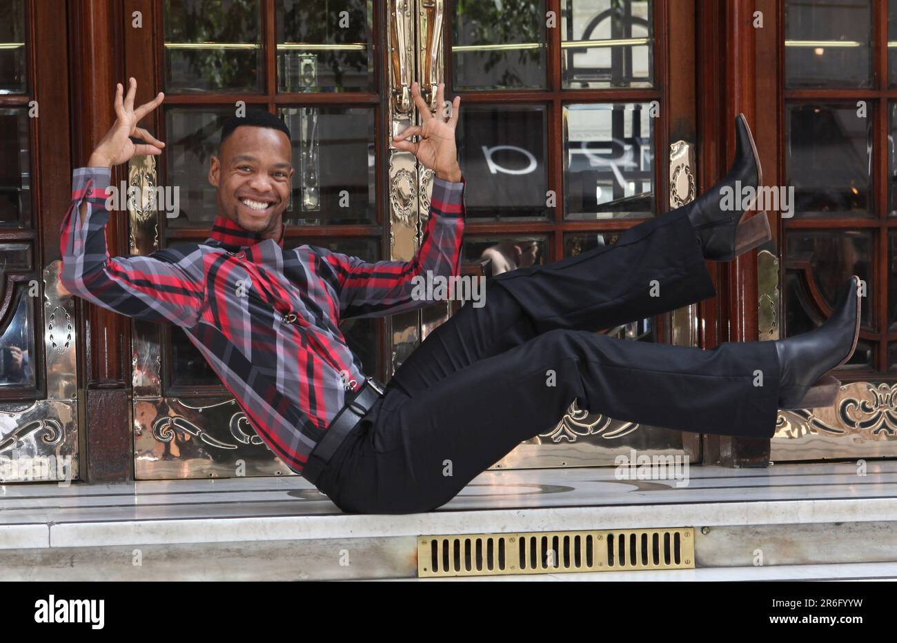 London.UK. International dancing champion Johannes Radebe at a ...