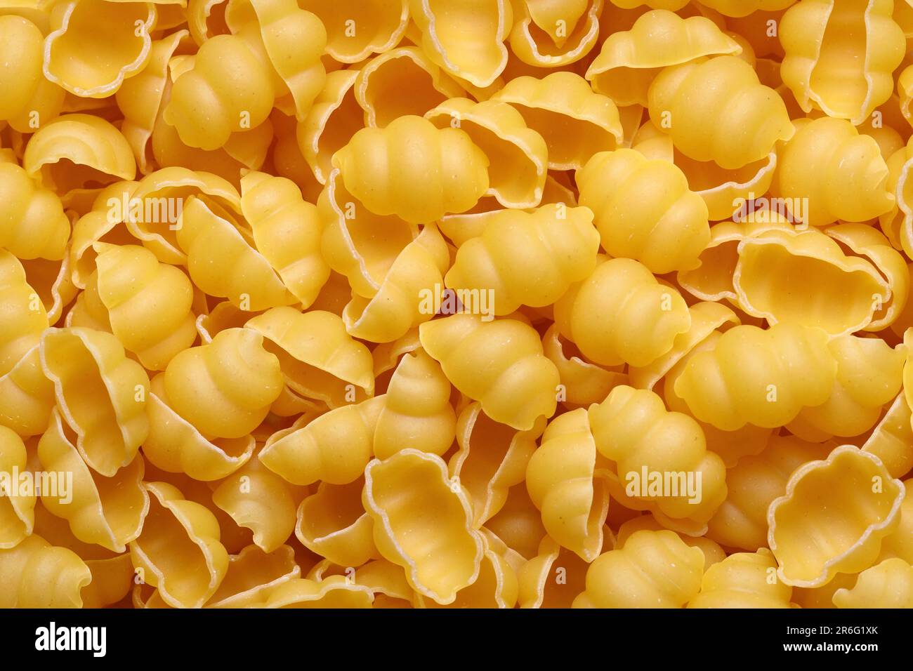 close up of italian uncooked gnocchetti sardi pasta food background Stock Photo