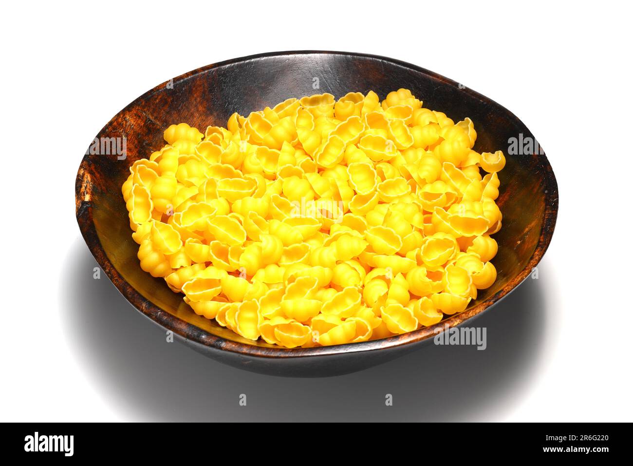 Gnocchetti sardi pasta isolated on white Stock Photo