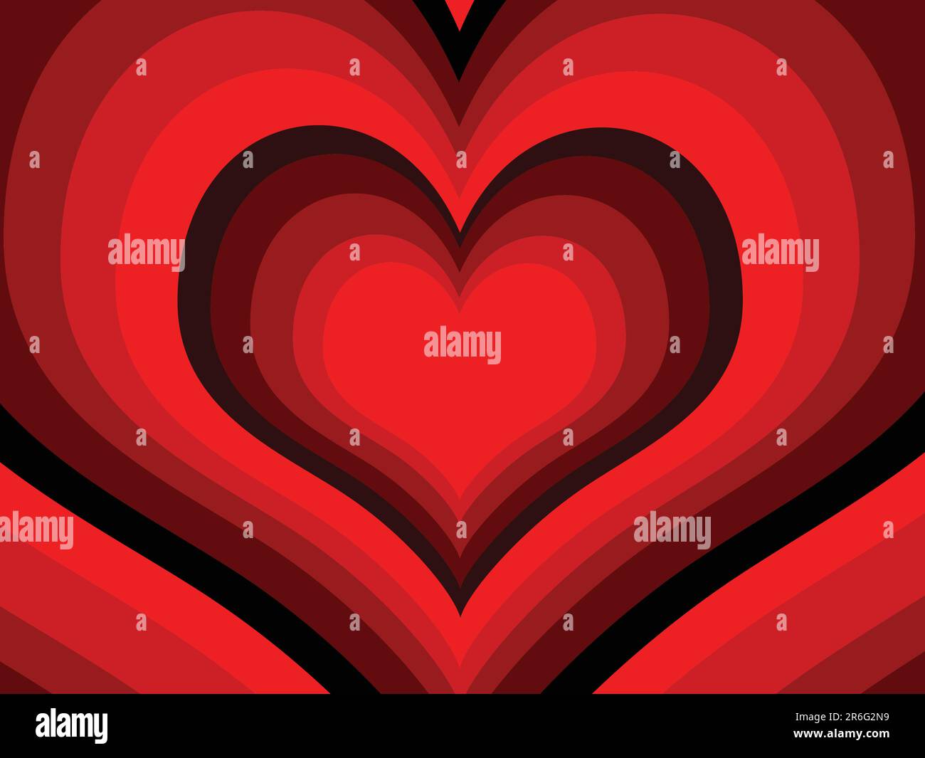 rainbow hearts (vector) - illustrated background Stock Vector Image ...