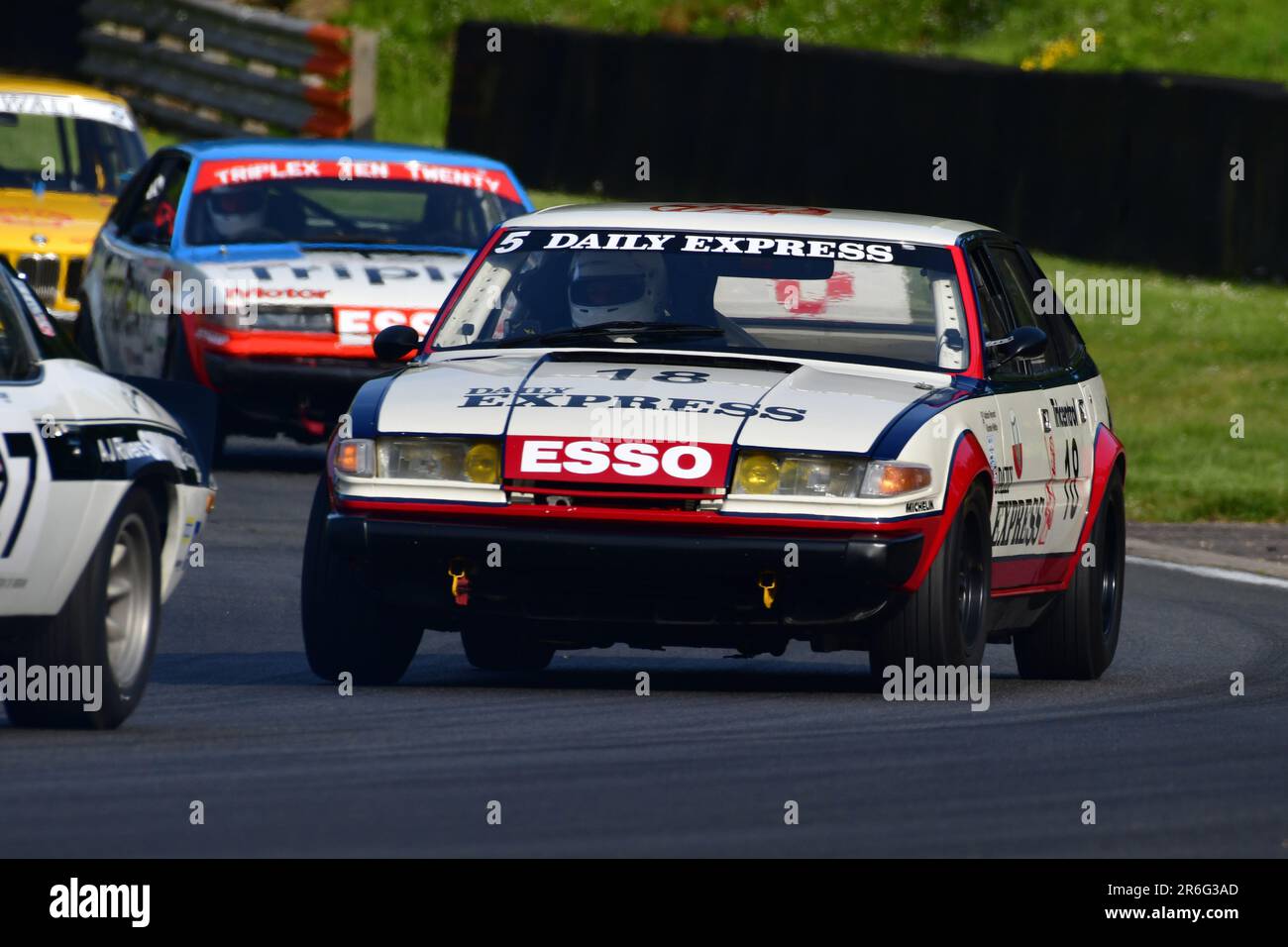 Riorden Welby, Jack Moody, Rover SD1, HRDC ‘Gerry Marshall’ Trophy Series, over 30 cars on the grid for a forty five minute two driver race featuring Stock Photo