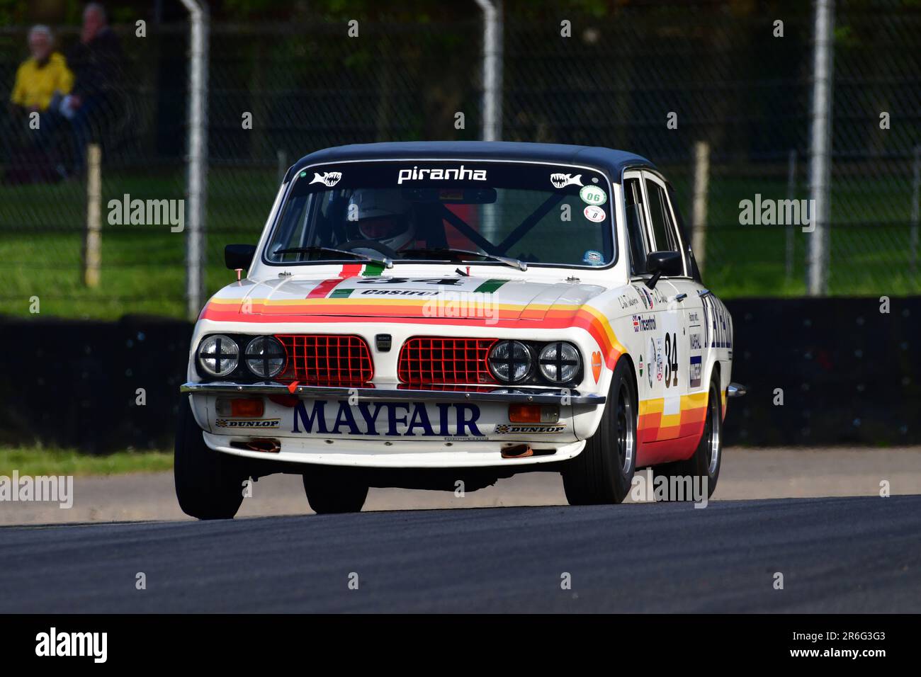 Tim Clarke, Triumph Dolomite Sprint, HRDC ‘Gerry Marshall’ Trophy Series, over 30 cars on the grid for a forty five minute two driver race featuring p Stock Photo