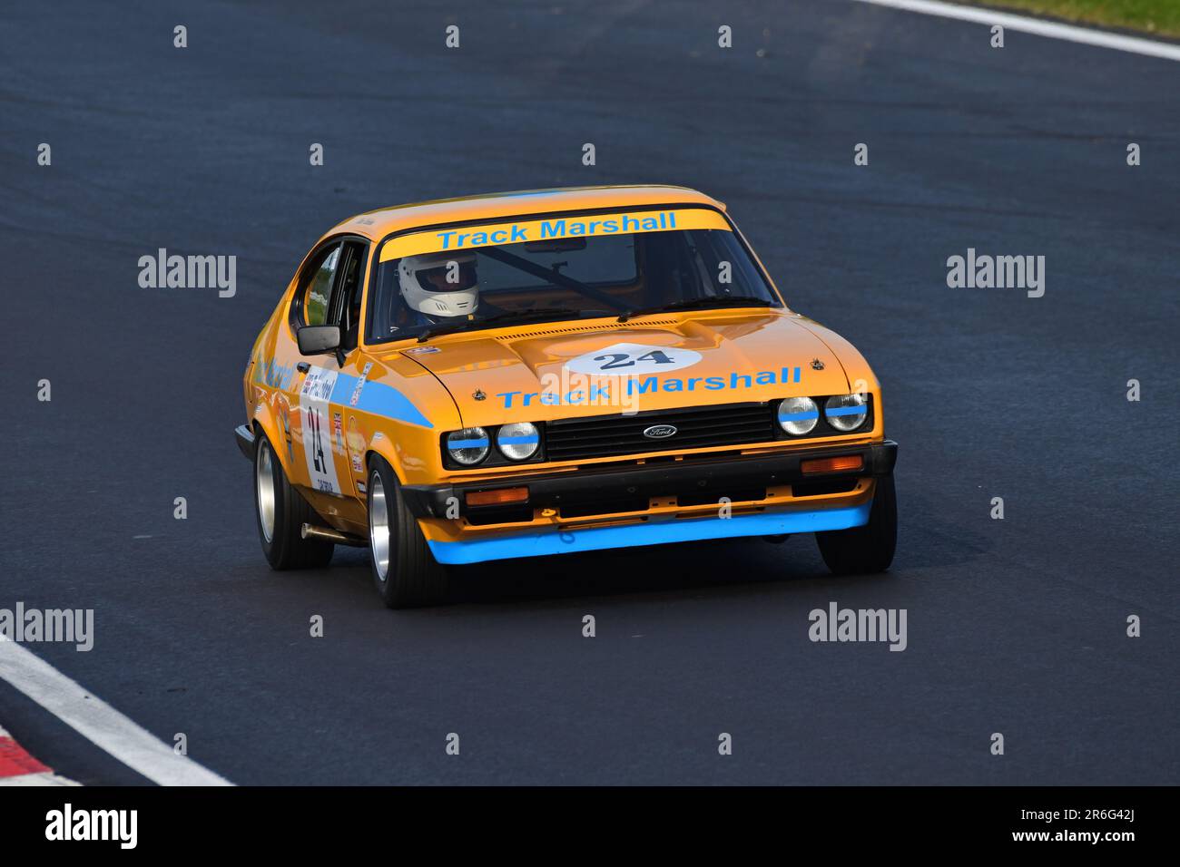 Graham Scarborough, Ford Capri, HRDC ‘Gerry Marshall’ Trophy Series, over 30 cars on the grid for a forty five minute two driver race featuring pre-19 Stock Photo