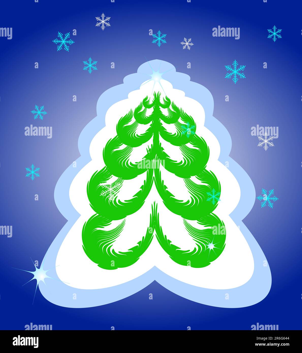 Christmas tree. Vector Stock Vector Image & Art - Alamy