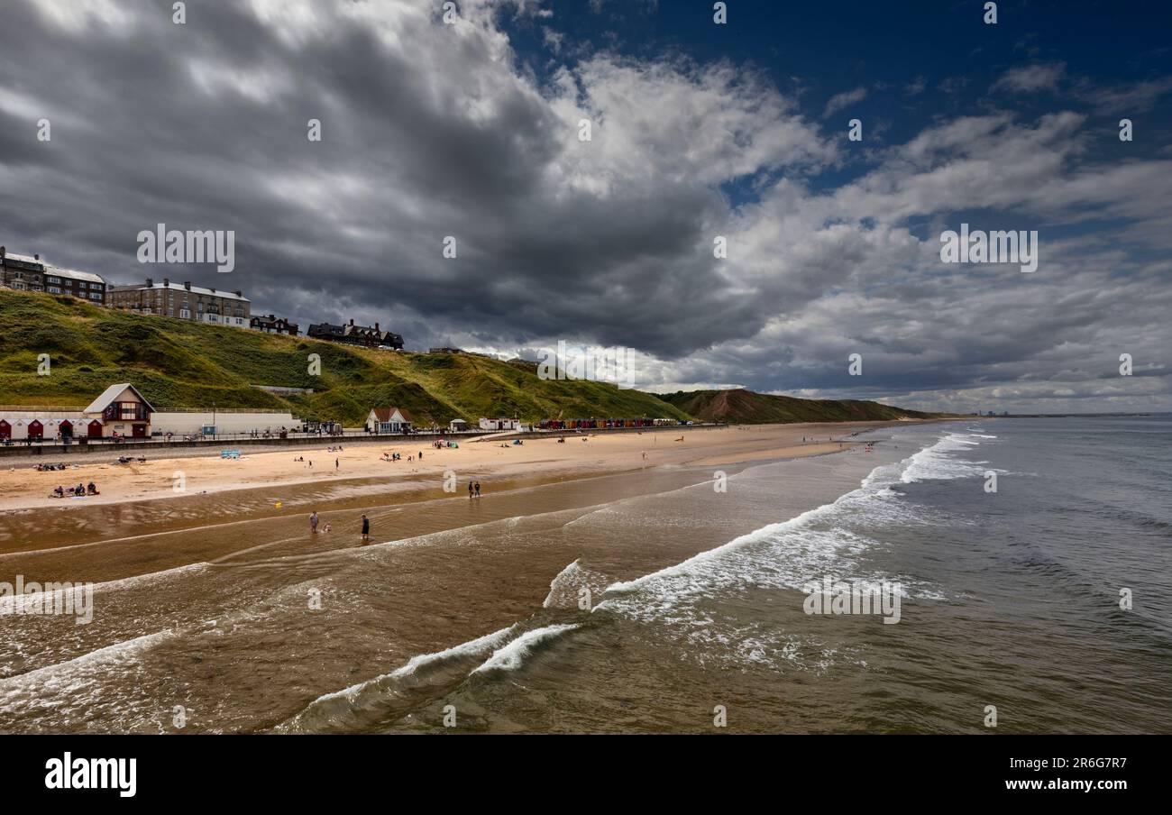 Saltburn beach view hi-res stock photography and images - Alamy