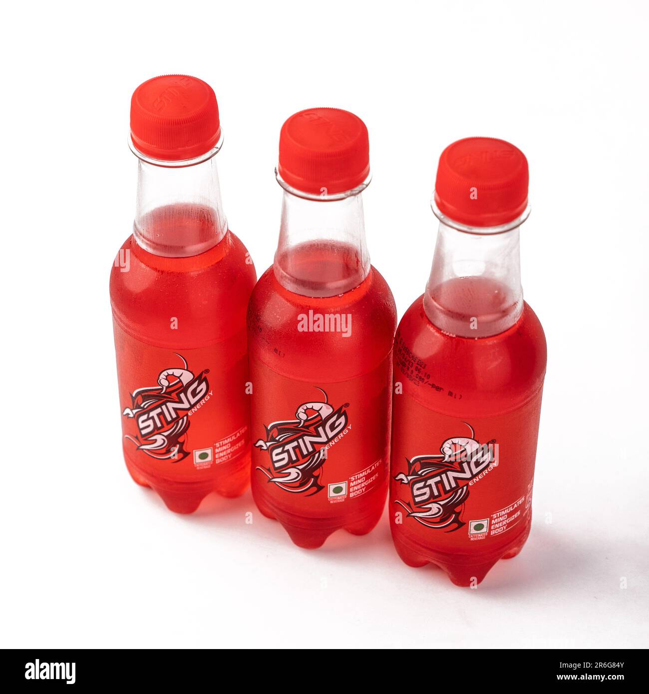 West Bangal, India May 20, 2023 Sting Energy drink isolated stock