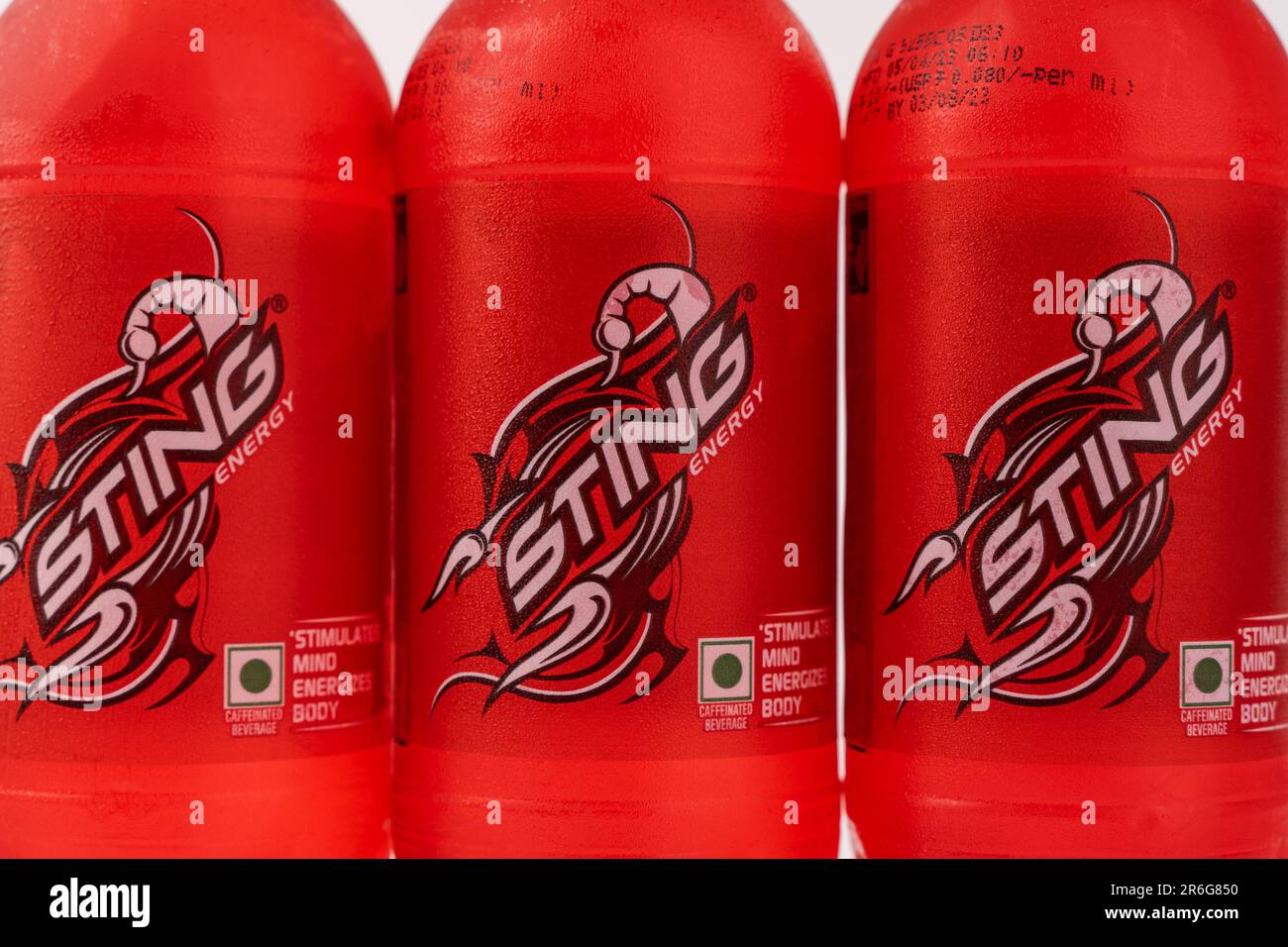 West Bangal, India May 20, 2023 Sting Energy drink isolated stock