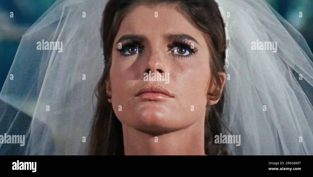 katharine ross the graduate wedding dress USA. in (C)Embassy Pictures movie : The (1967). Plot: A disillusioned college graduate finds himself torn between his older lover and her daughter. Ref: LMK110-J9982-080623 Supplied by LMKMEDIA SL DEALS