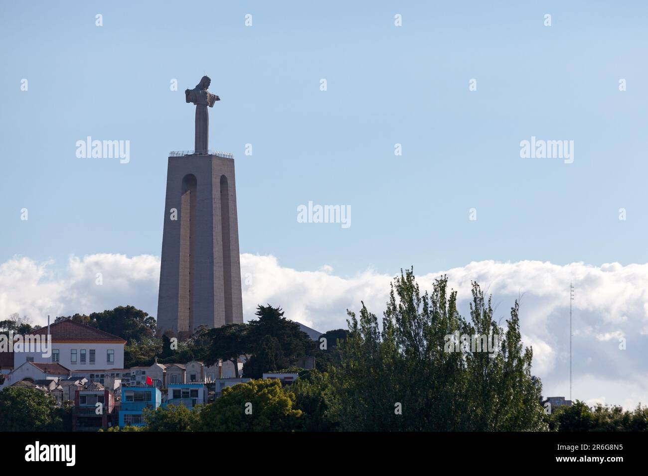 The Sanctuary of Christ the King (Portuguese: Santuário de Cristo Rei) is a Catholic monument and shrine dedicated to the Sacred Heart of Jesus Christ Stock Photo