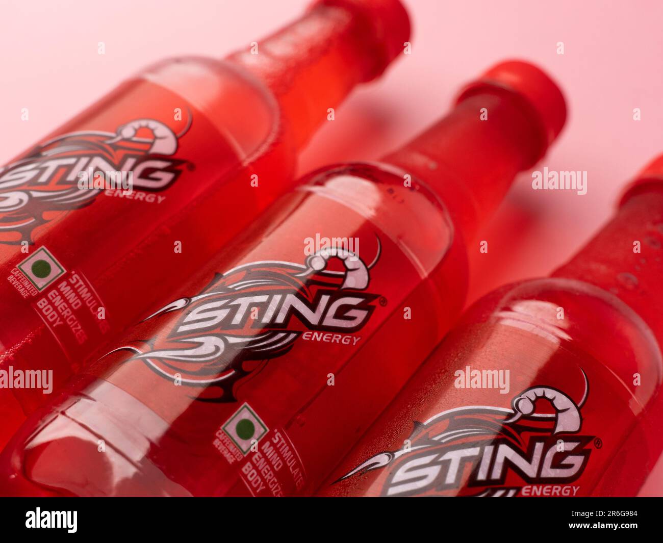 West Bangal, India May 20, 2023 Sting Energy drink isolated stock