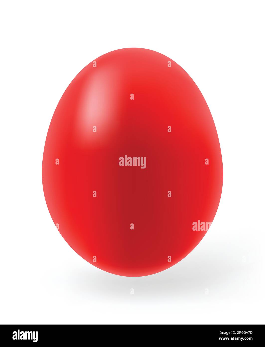 Multi-coloured Easter eggs on a white background Stock Vector