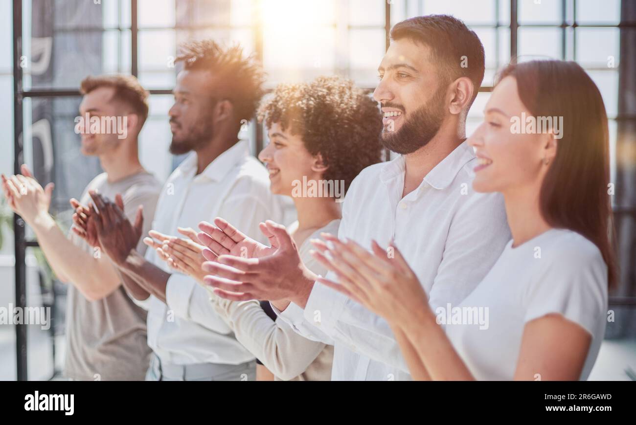 Professional Business Teamwork . People Business Congratulation, Management Corporate Company Stock Photo