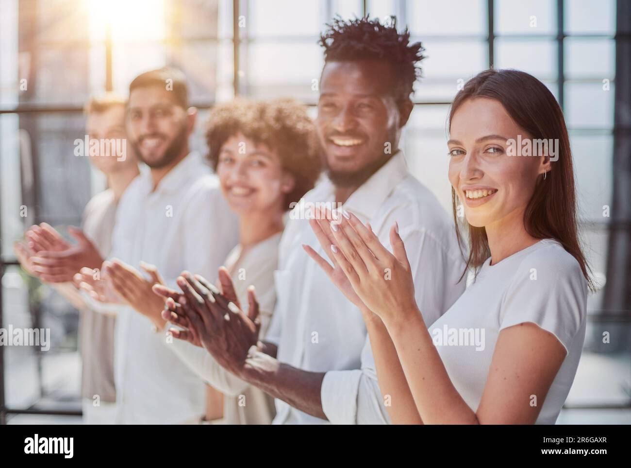 Professional Business Teamwork . People Business Congratulation, Management Corporate Company Stock Photo