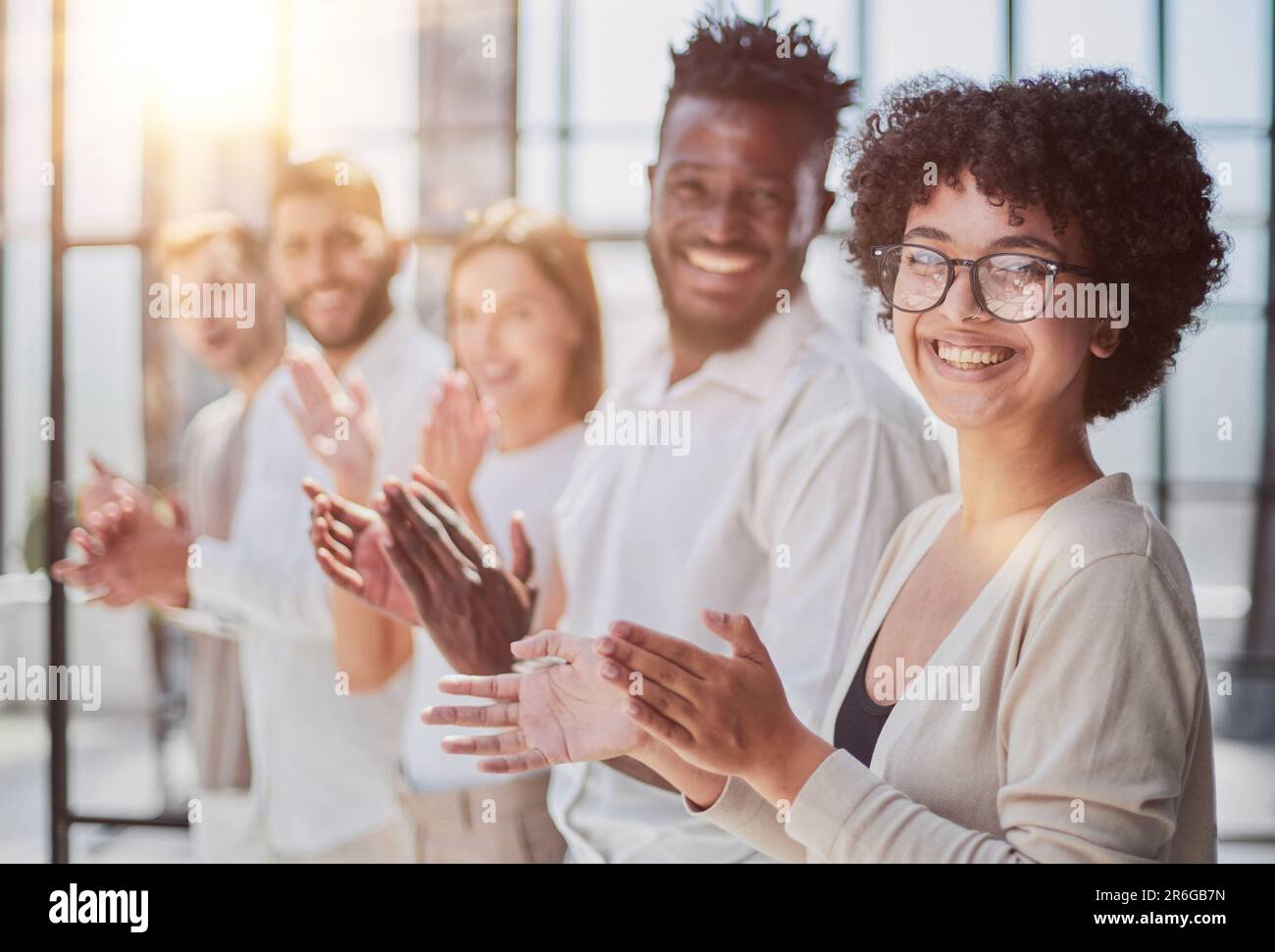 Professional Business Teamwork . People Business Congratulation, Management Corporate Company Stock Photo
