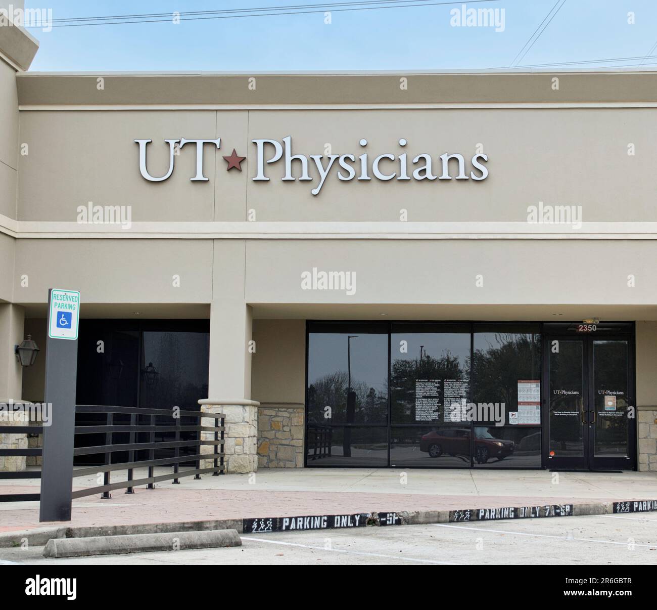 Humble, Texas USA 02262023 UT Physicians clinic exterior in Humble