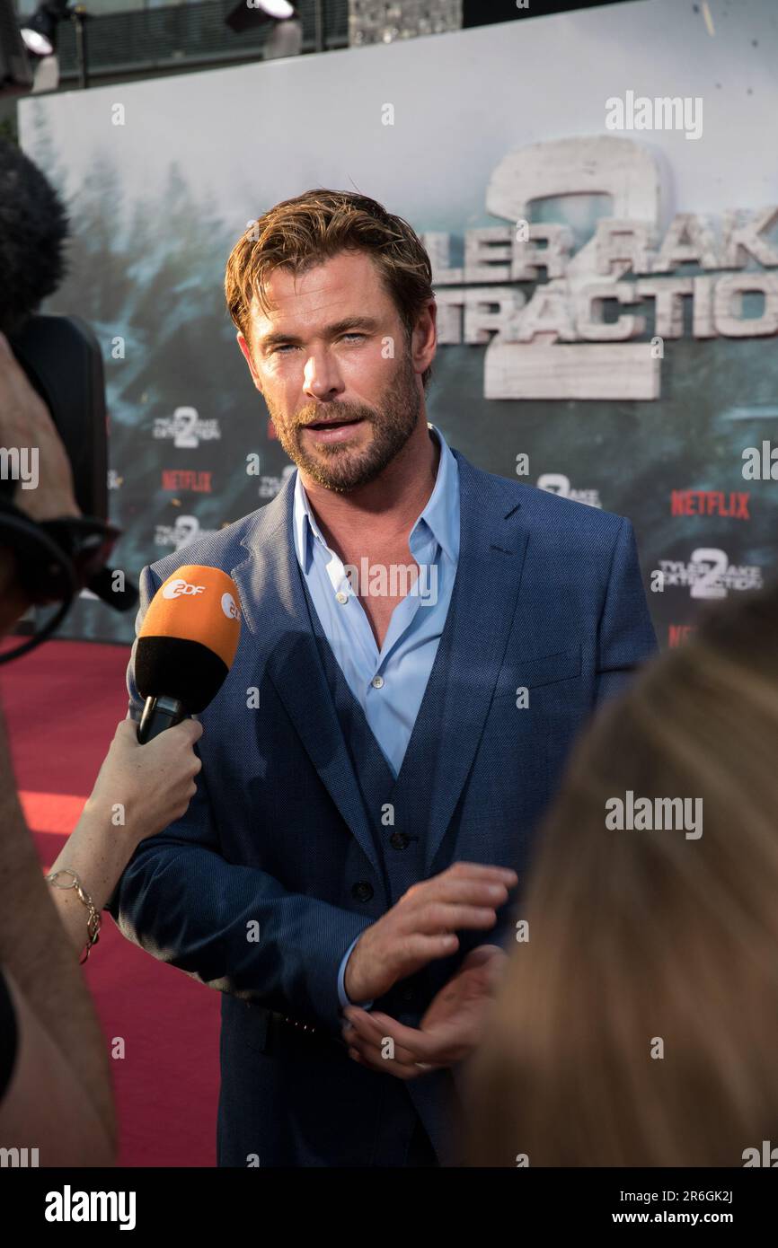 Chris Hemsworth made a special appearance in Berlin on June 9, 2023, to