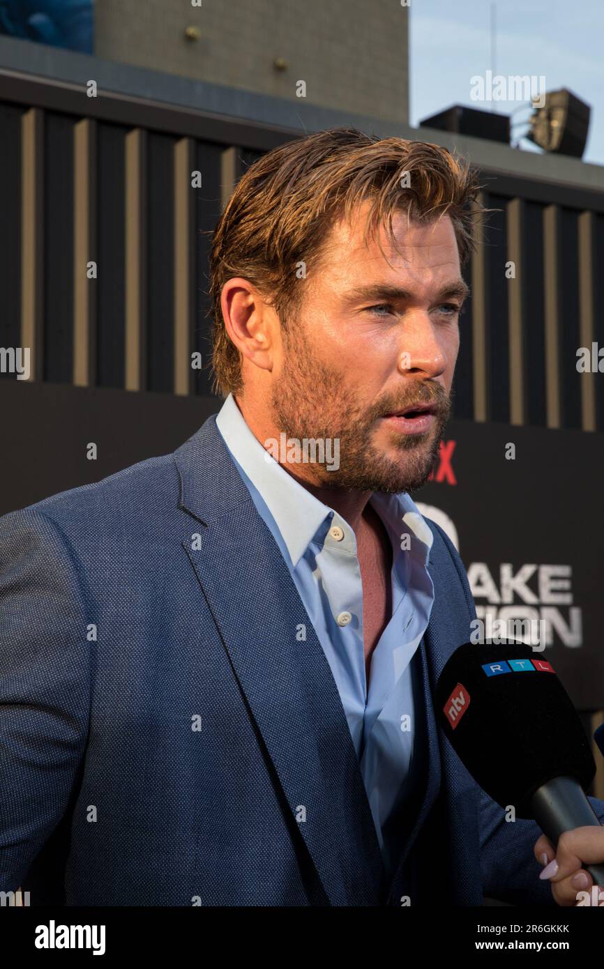 Berlin, Germany. 09th June, 2023. Chris Hemsworth made a special