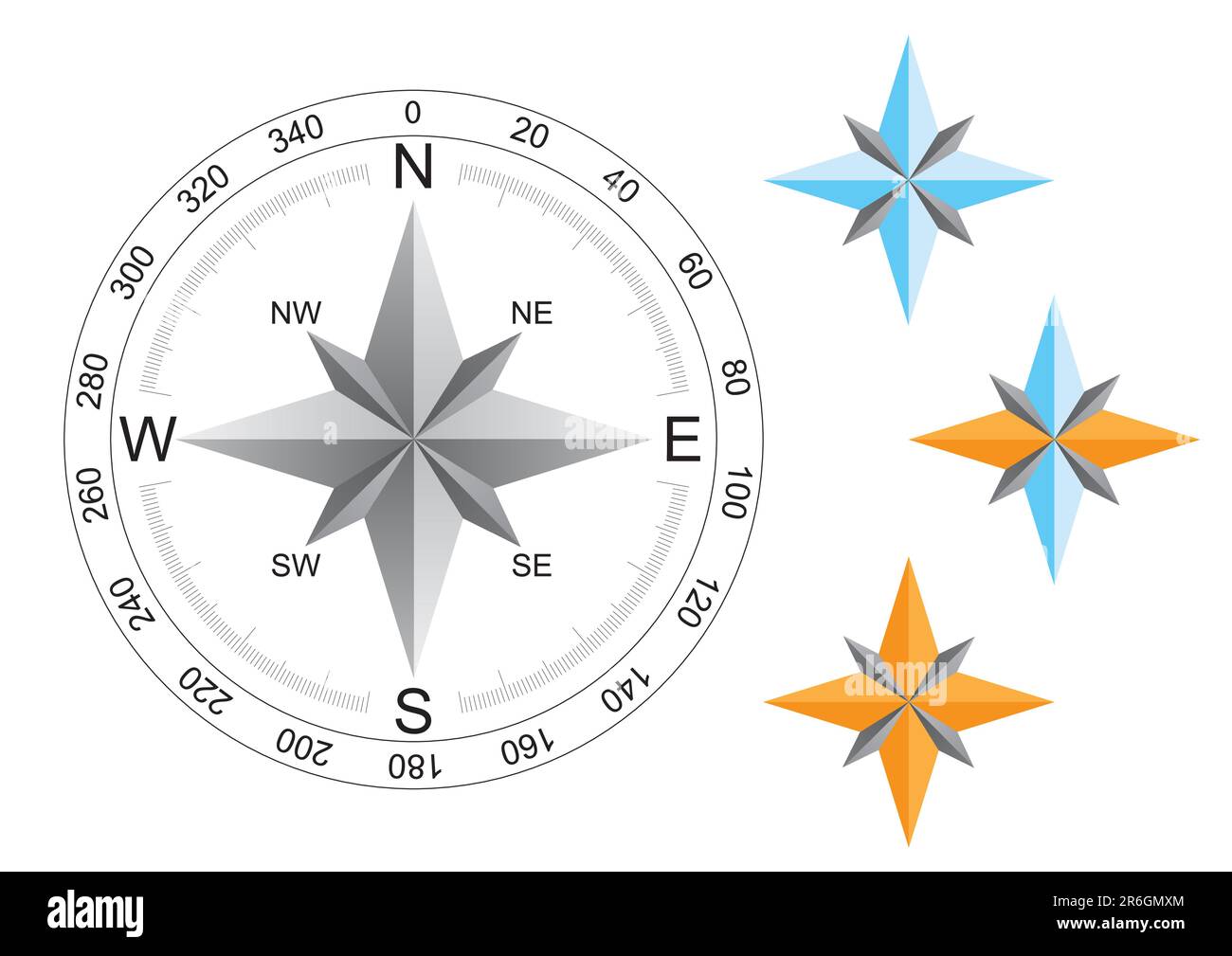 Compass pointing north map Stock Vector Images Alamy