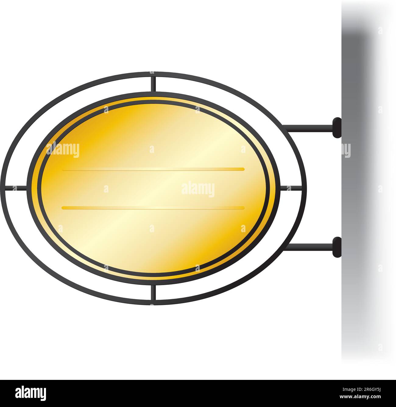 Metal poured signboard for your text in Europe style Stock Vector Image ...