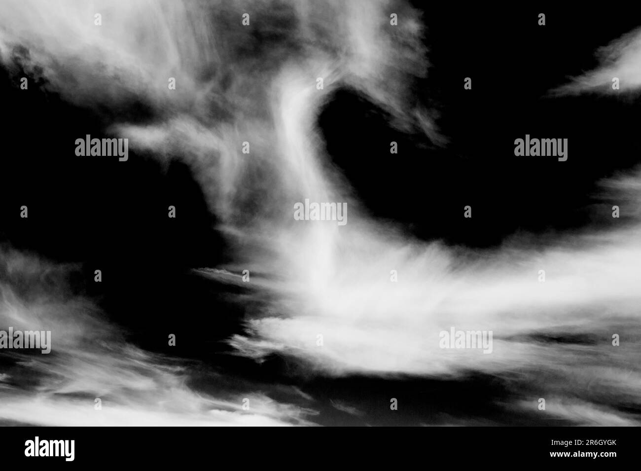 Blue sky with clouds sunny Black and White Stock Photos & Images - Alamy