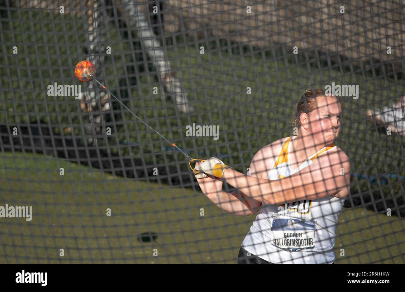 Hammer thrower GUDRUN HALGRIMSDOTTIR of Virginia Commonwealth (VCU) in