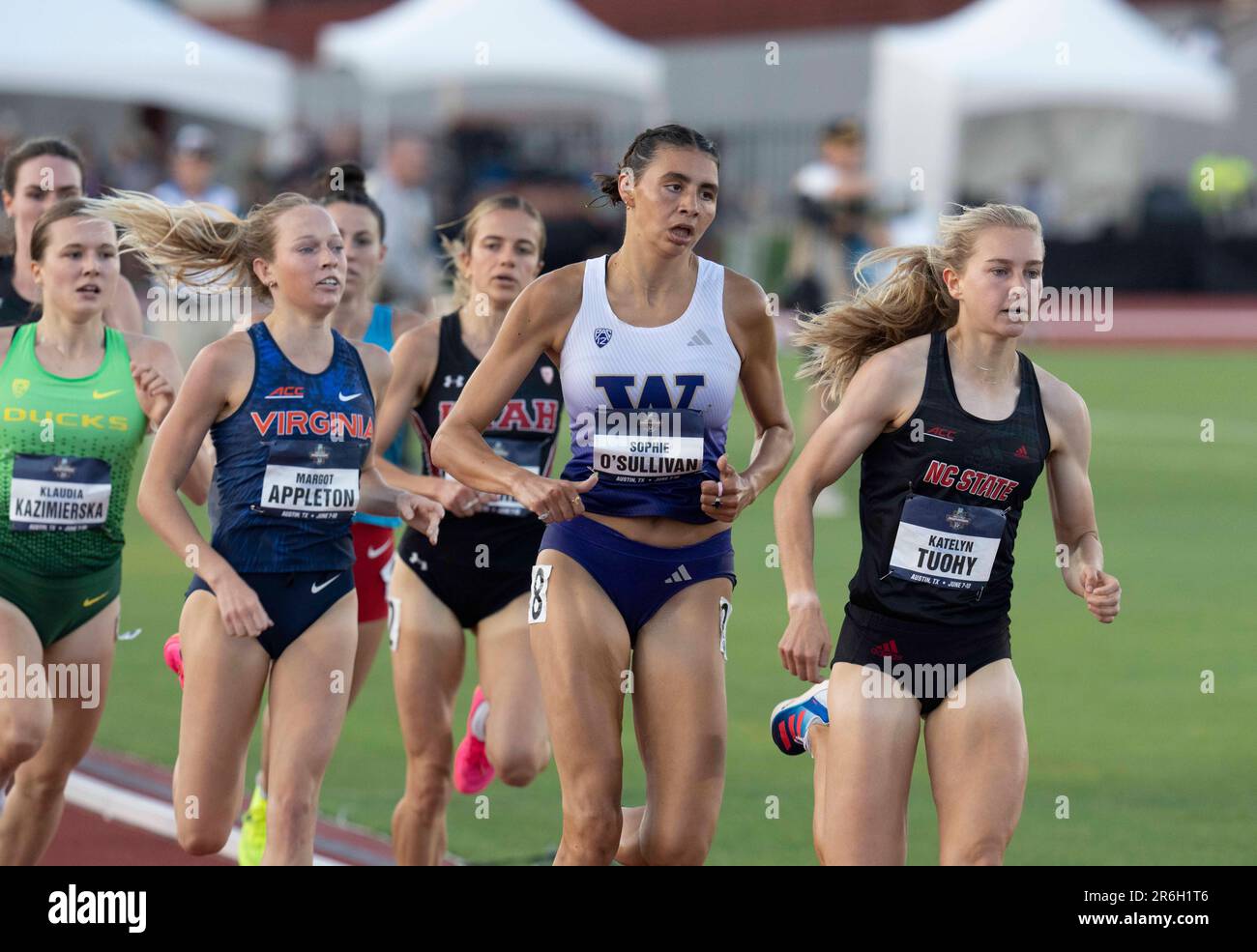 North Carolina State's KAETLYN TOUHY leads the pack in the women's 1500