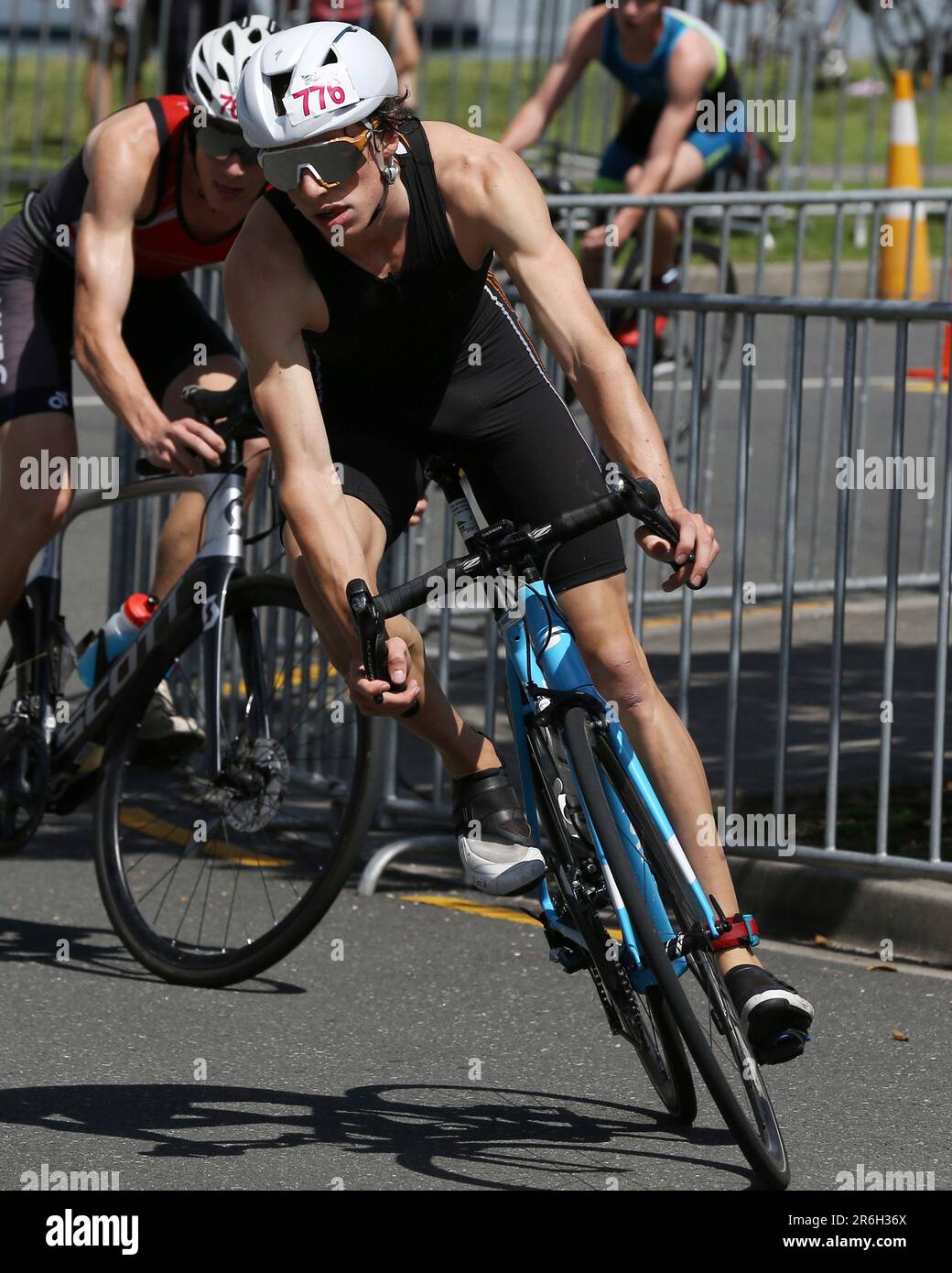 Coen Anderson, of New Zealand, at the Triathlon New Zealand Genx/Marra ...