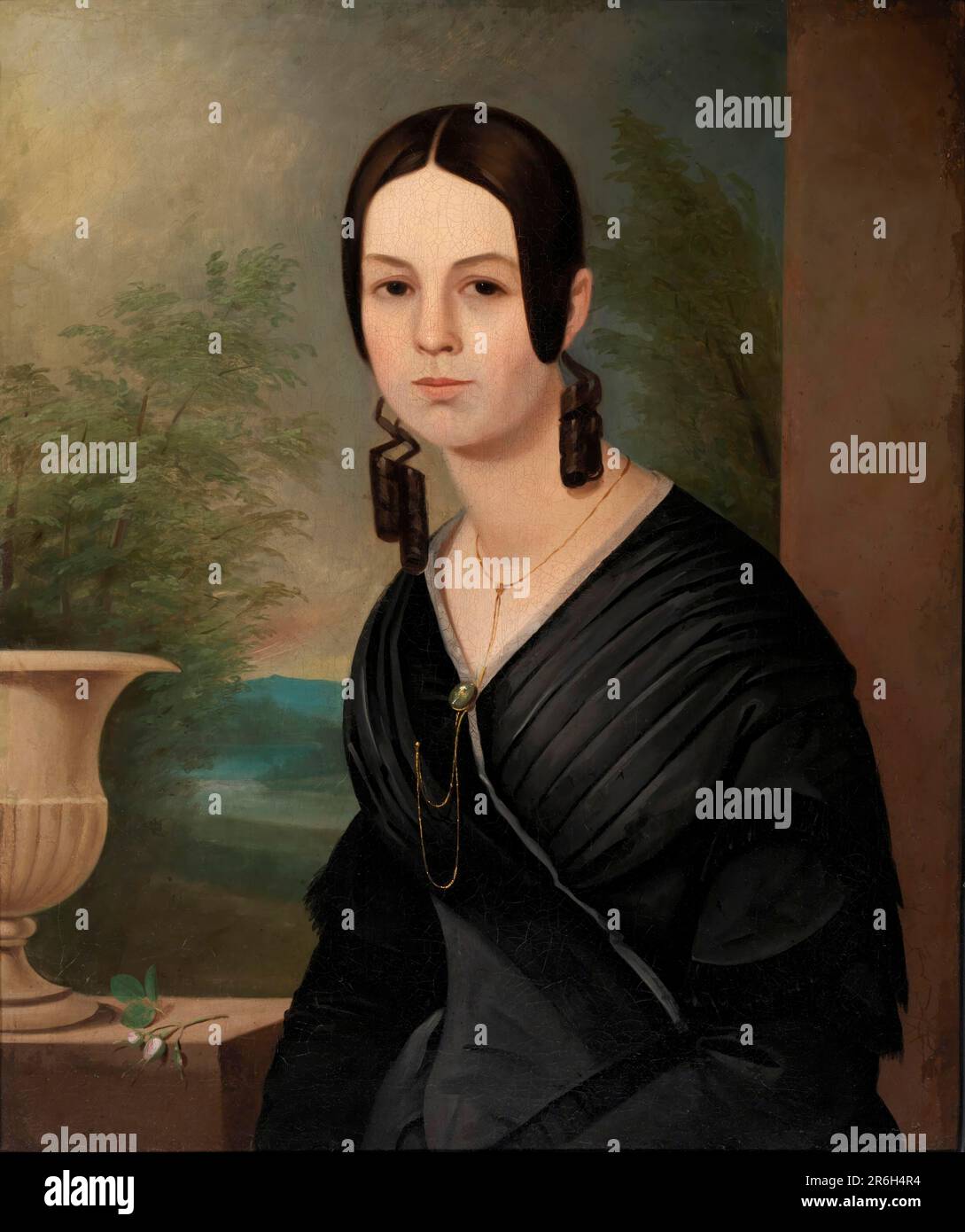 Mary Ellen Stonestreet Hoffar. Date ca. 1840. oil on canvas mounted on