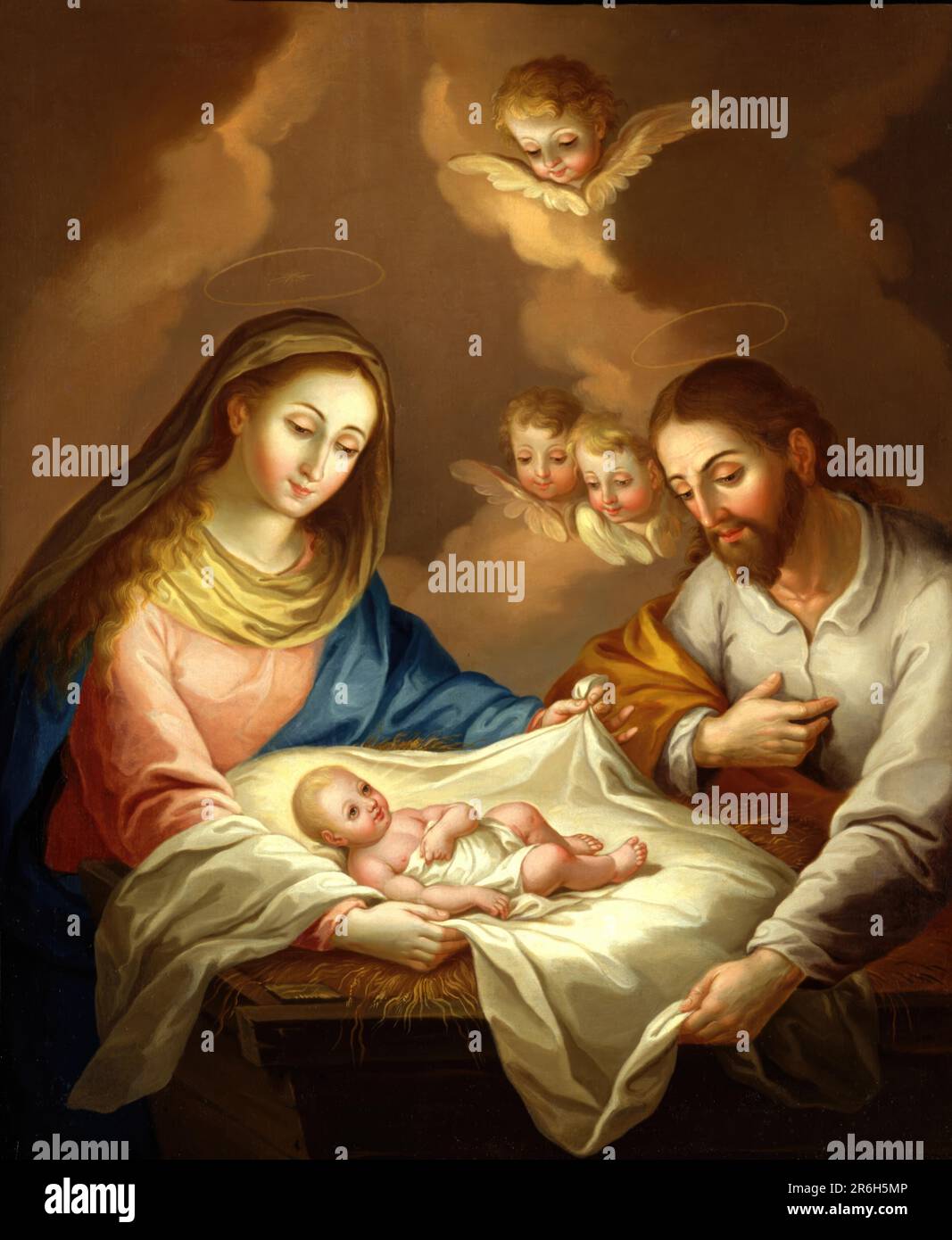 La Natividad. oil on canvas. Date: ca. 1799. Museum: Smithsonian American Art Museum. Stock Photo