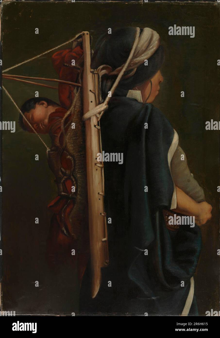 Araucanian Woman. oil on canvas. Date: ca. 1890-1892. Museum: Smithsonian American Art Museum. Stock Photo