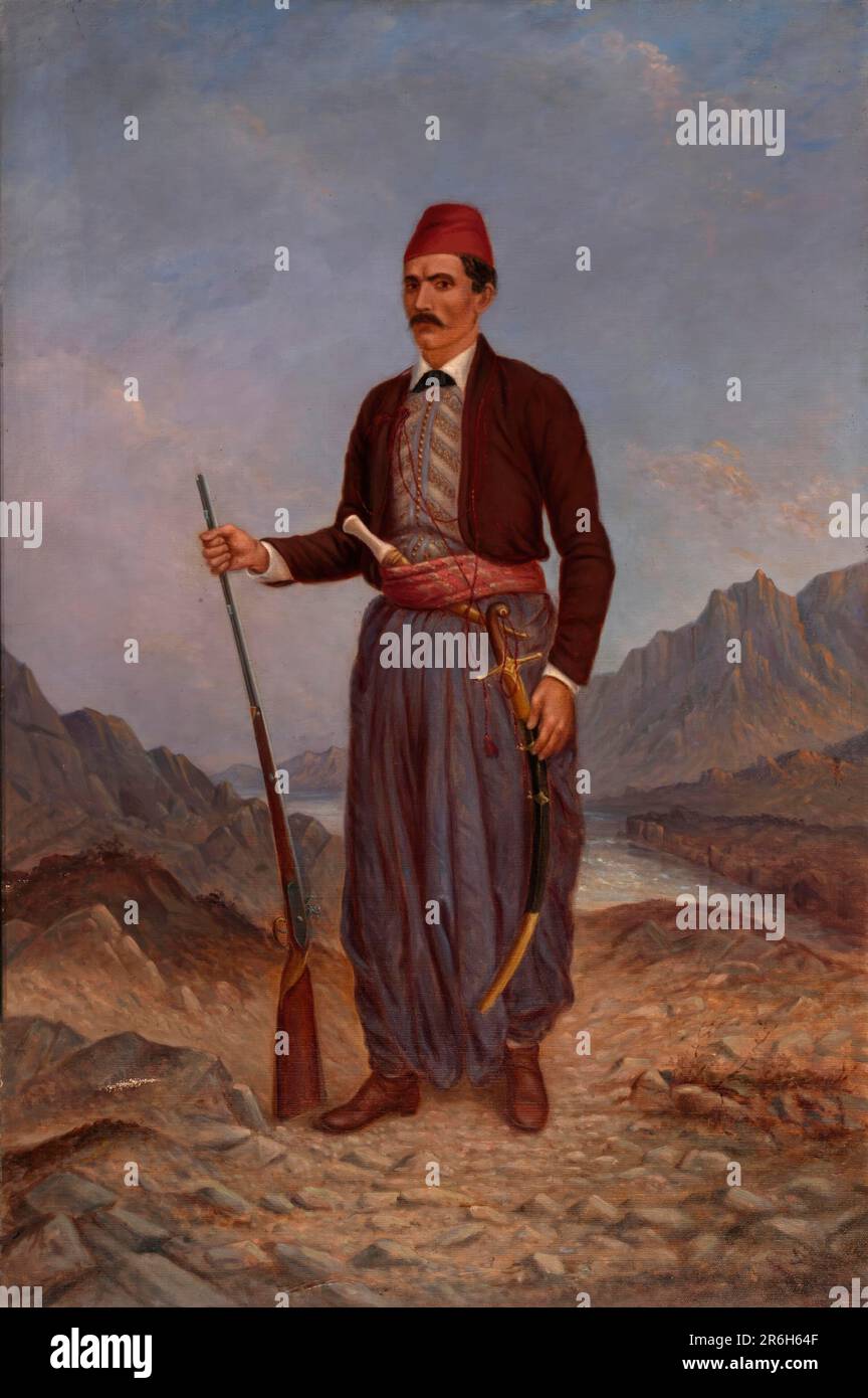 Albanian Man. oil on canvas. Date: ca. 1890-1899. Museum: Smithsonian American Art Museum. Stock Photo